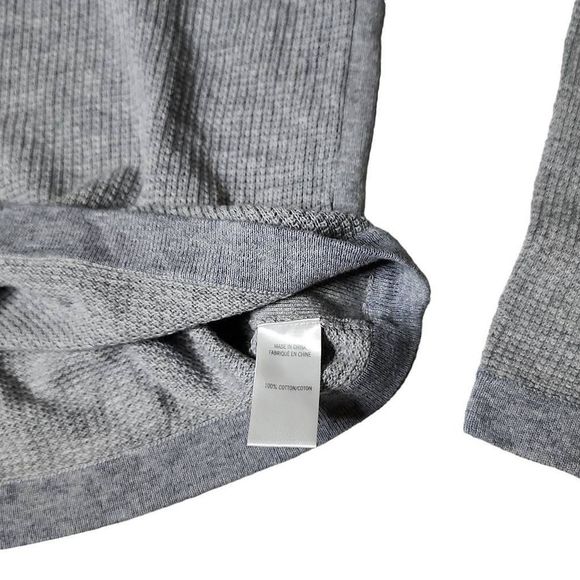 Theory Alec Introspect grey knit button front v neck cardigan - Picture 4 of 5